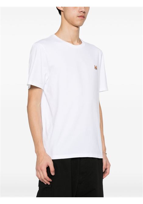 fox head patch t-shirt man white MAISON KITSUNÉ | LM00104KJ0008P100